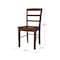 International Concepts Set of 2 Madrid Ladderback Chairs, Espresso C581-2P - alternate 8